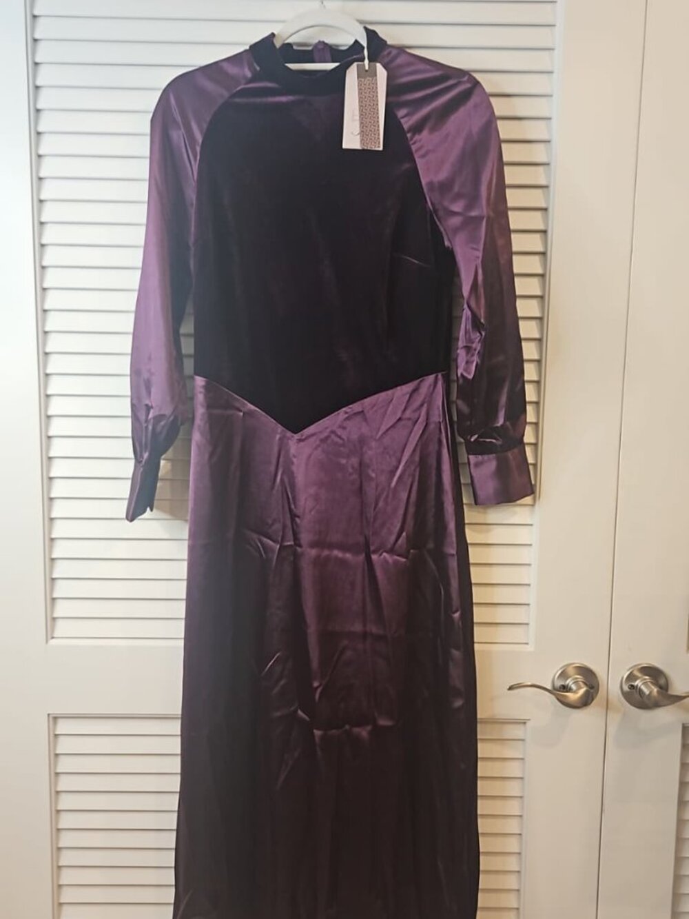 Rich Purple Velour Dress by FiveOne